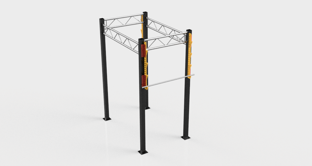 Power Tower - Ninja Warrior Salmon Ladder Obstacle Course